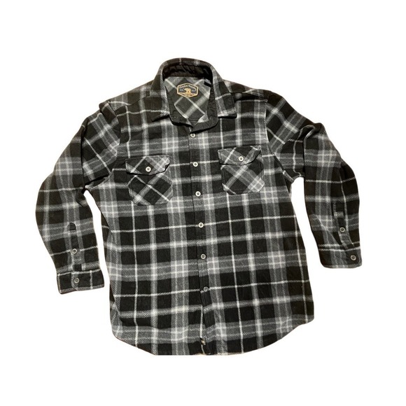Freedom Foundry Men's Button Up plaid Fleece Collared Shirt. XXL - Picture 1 of 3